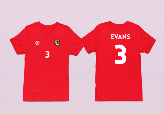Gemma Evans Wales/Cymru Women Euro 2025 T-Shirt