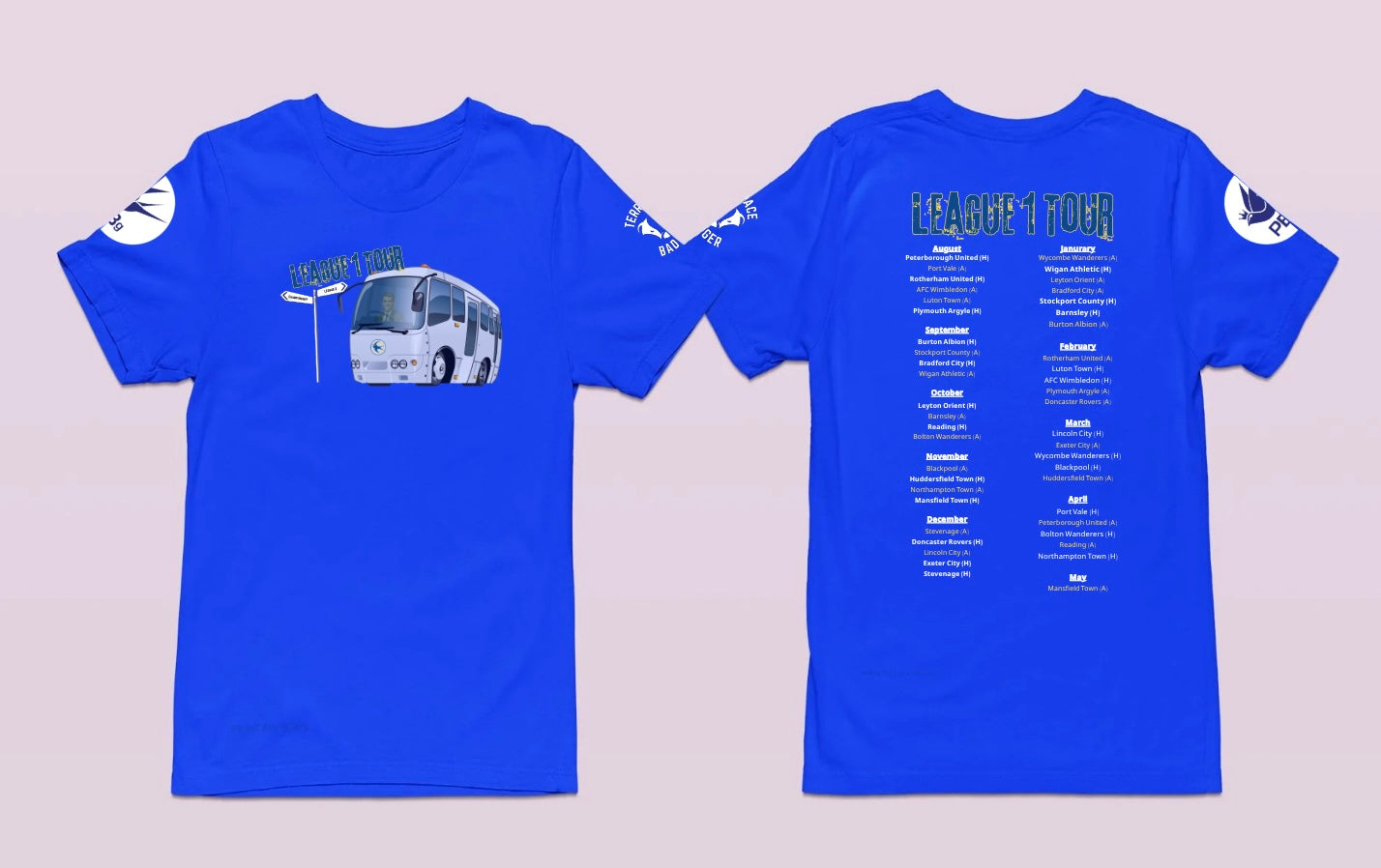 Cardiff City League 1 Tour T-shirt