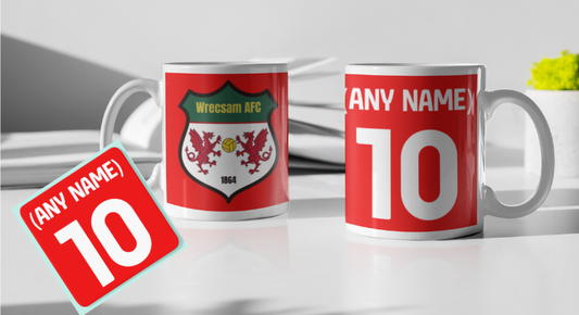 Wrexham Personalised Mug & Coaster