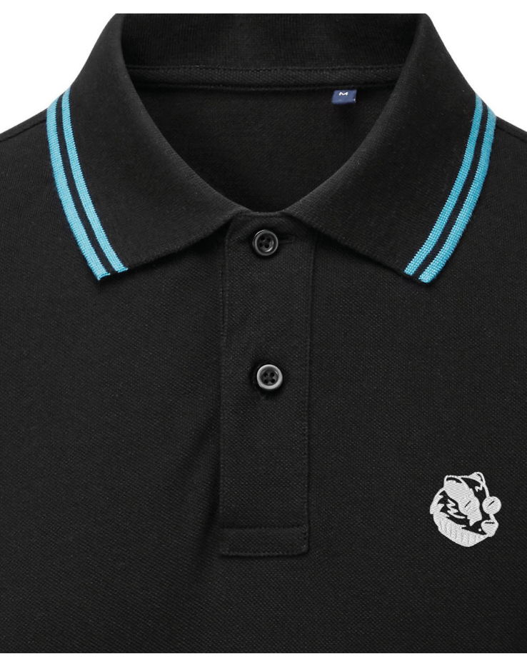 "The Badger" Tipped Polo Shirt