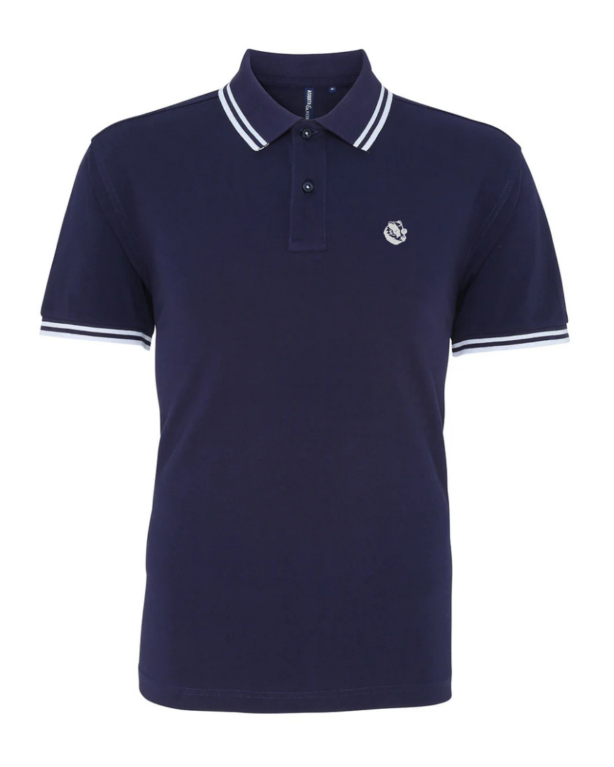 "The Badger" Tipped Polo Shirt