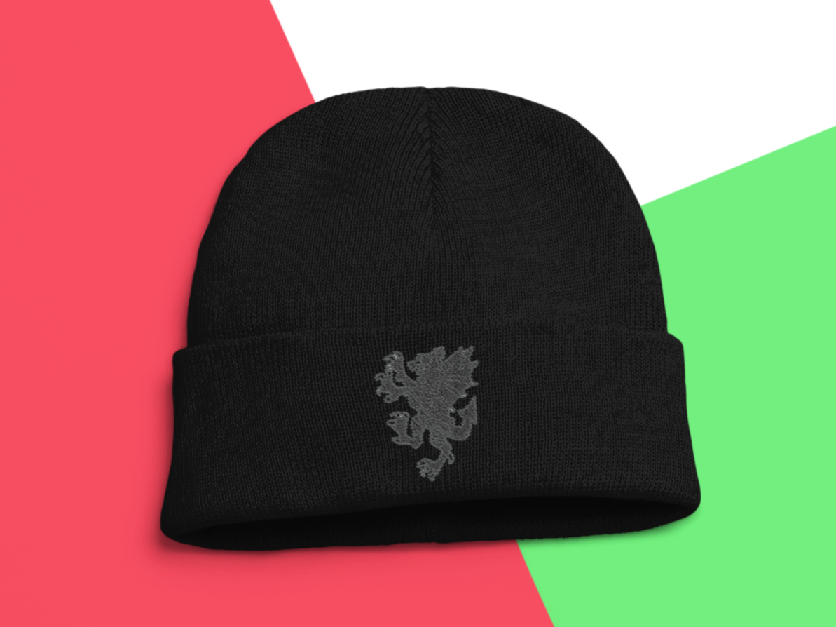 Cymru/Wales Black out Beanie Hat