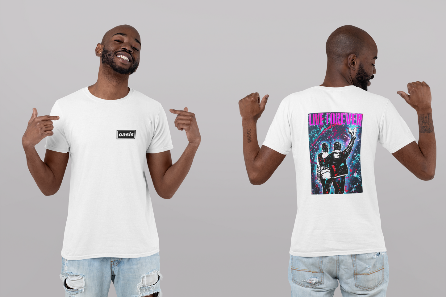 Oasis Reunited Live Forever T-shirt
