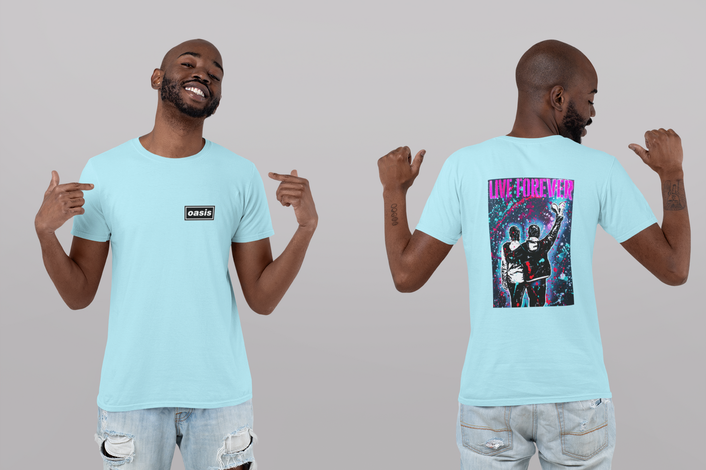 Oasis Reunited Live Forever T-shirt