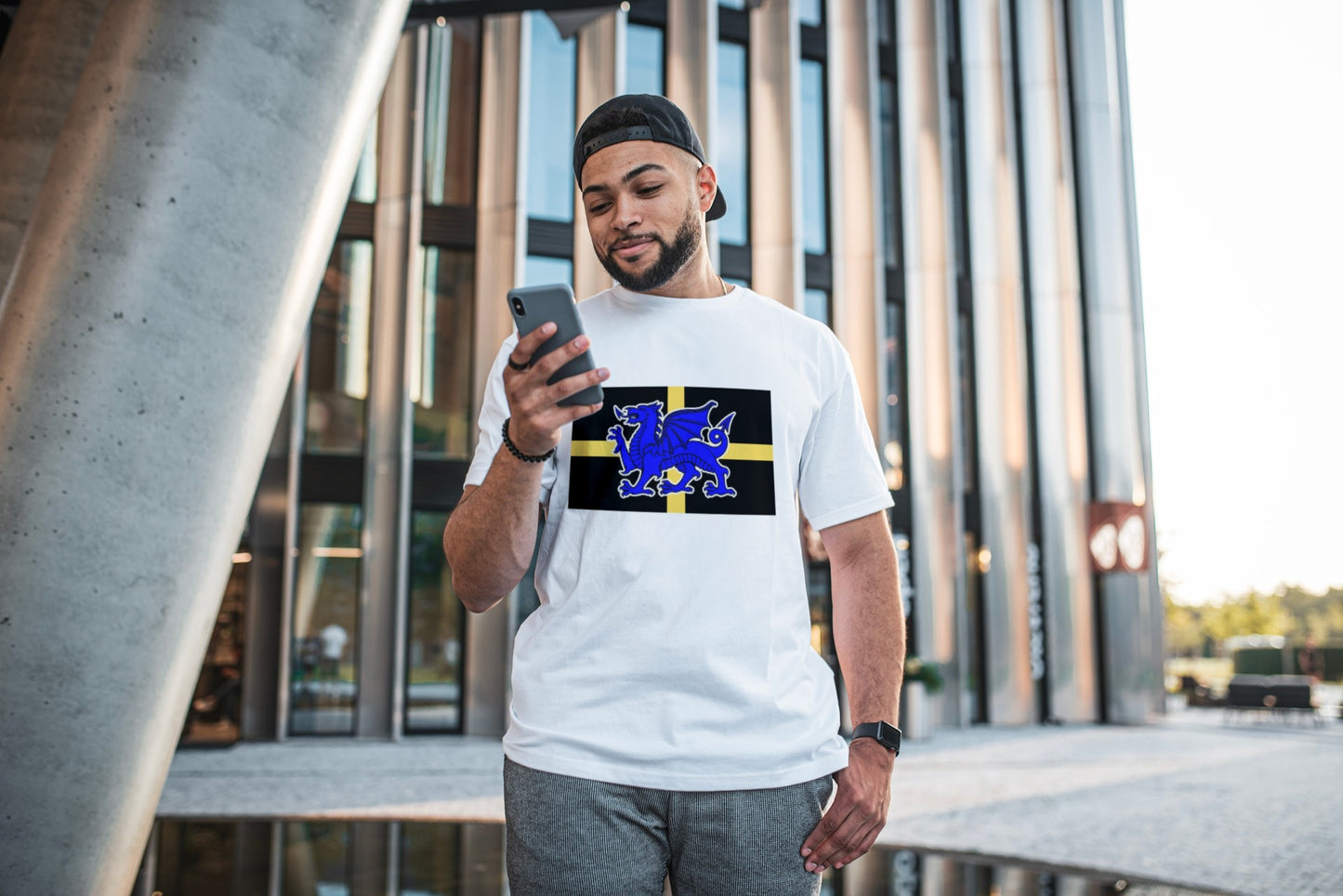 Cardiff City St Davids Flag T-Shirt