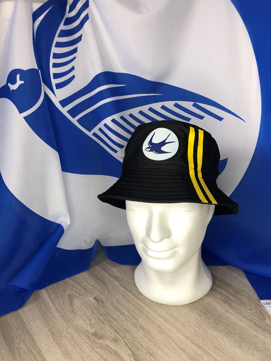 Cardiff City Bucket Hat Black & Yellow