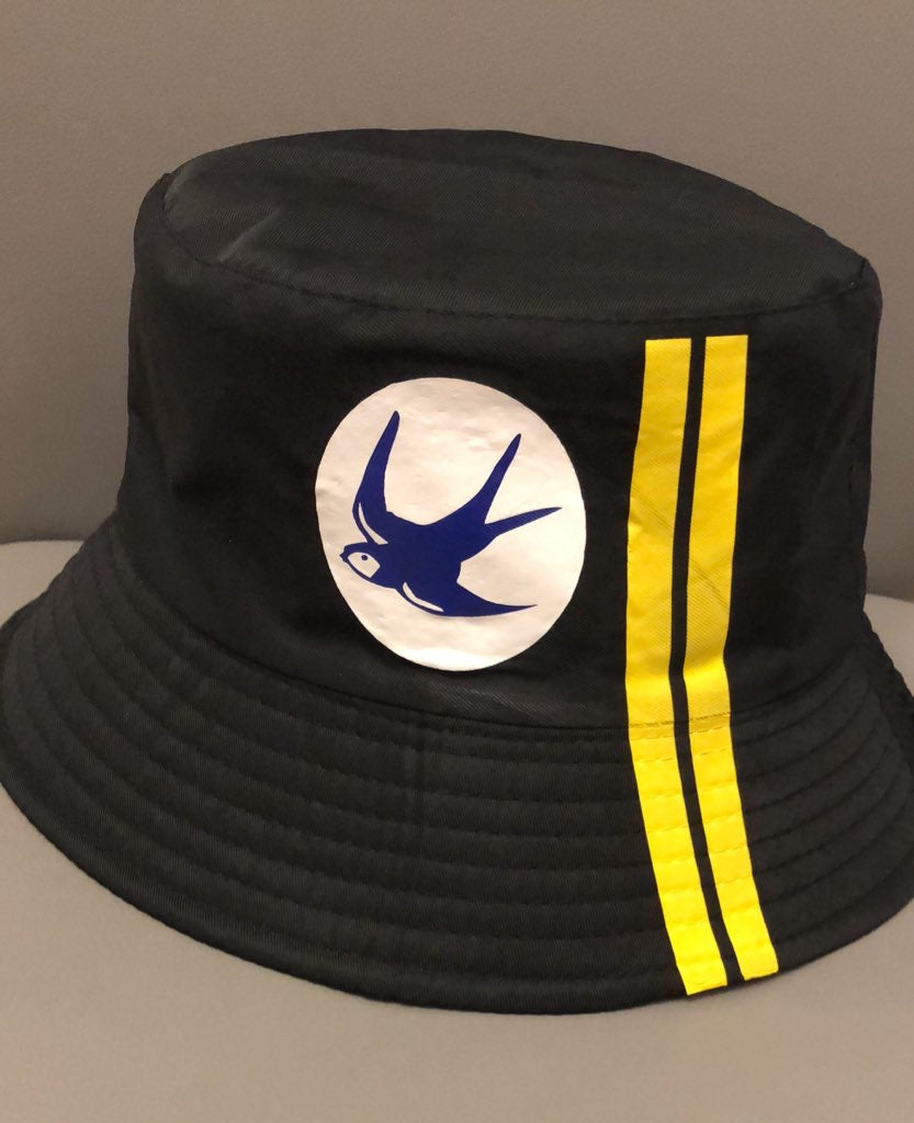 Cardiff City Bucket Hat Black & Yellow