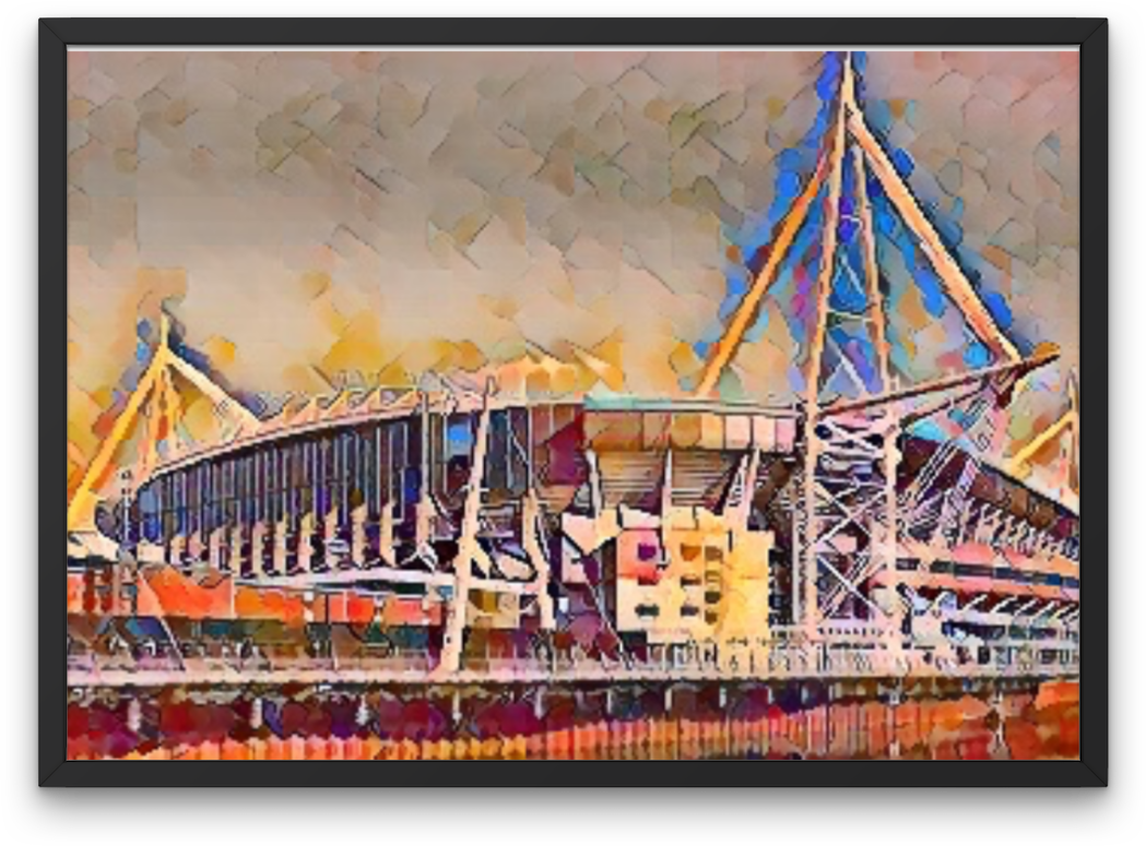 Principality Stadium Millennium Painting Print