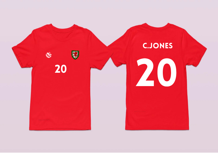 Carrie Jones Wales/Cymru Women Euro 2025 T-Shirt