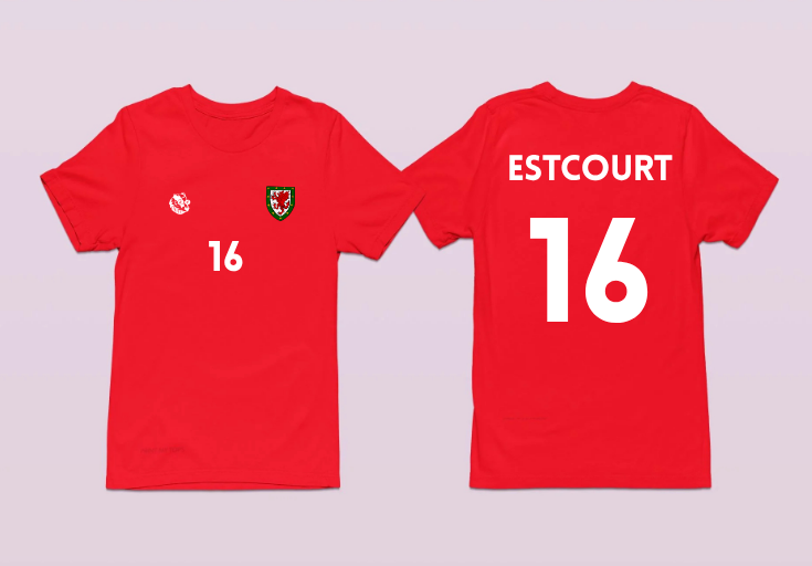Charlie Estcourt Wales/Cymru Women Euro 2025 T-Shirt
