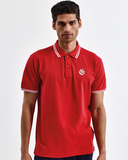 "The Badger" Tipped Polo Shirt
