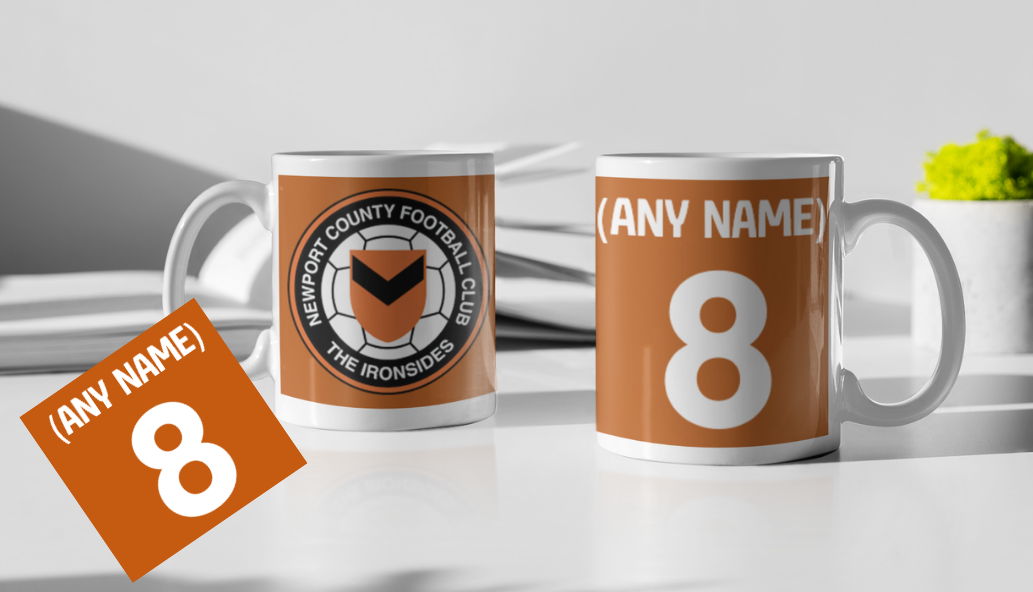 Newport County Personalised Mug & Coaster