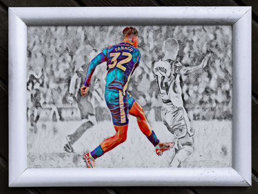 Ollie Tanner Goal Cardiff City Sketch Print