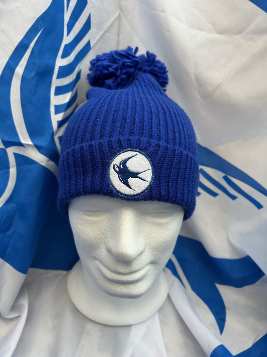 Cardiff City Bobble Hat Blue
