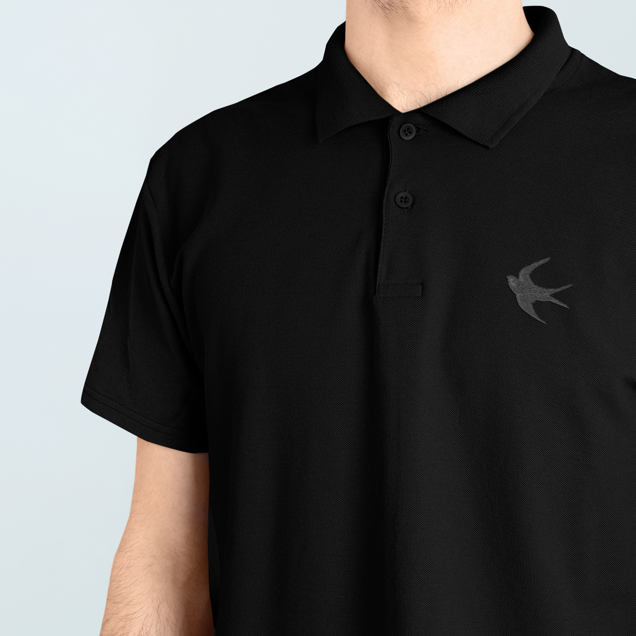 Cardiff City Blackout Badge Polo Shirt