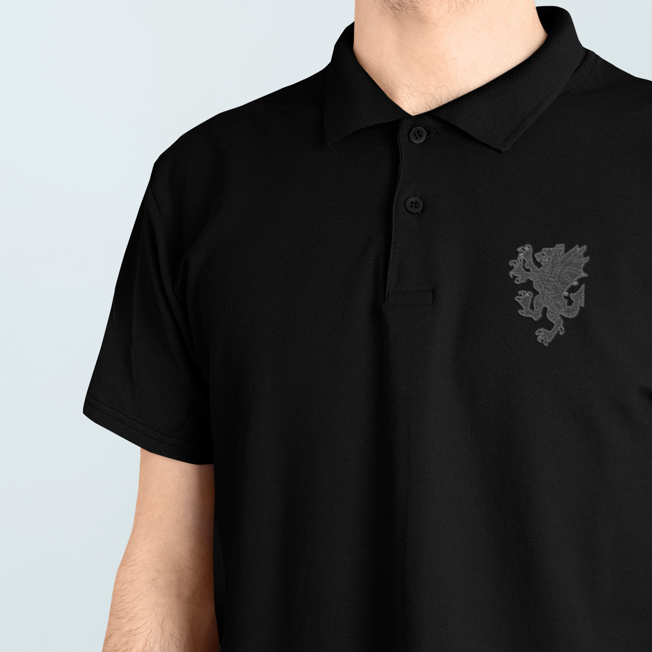 Cymru/Wales Blackout Badge Polo Shirt