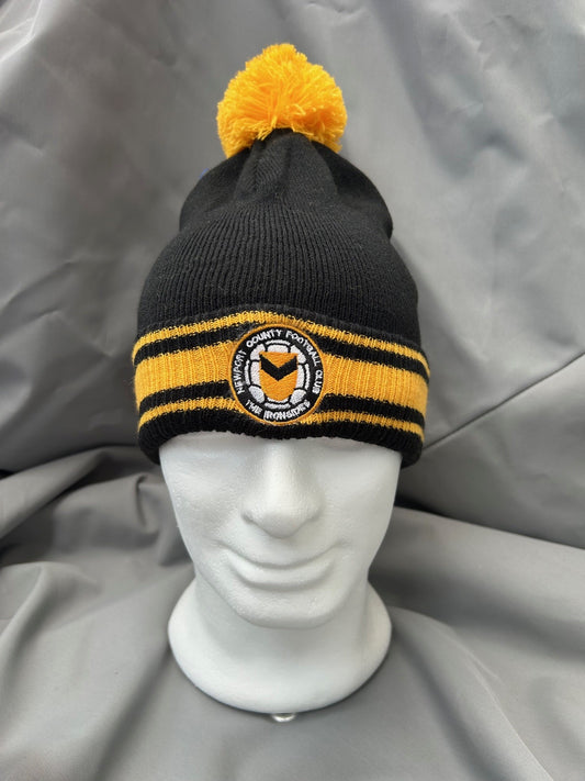 Newport County Bobble Hat Black