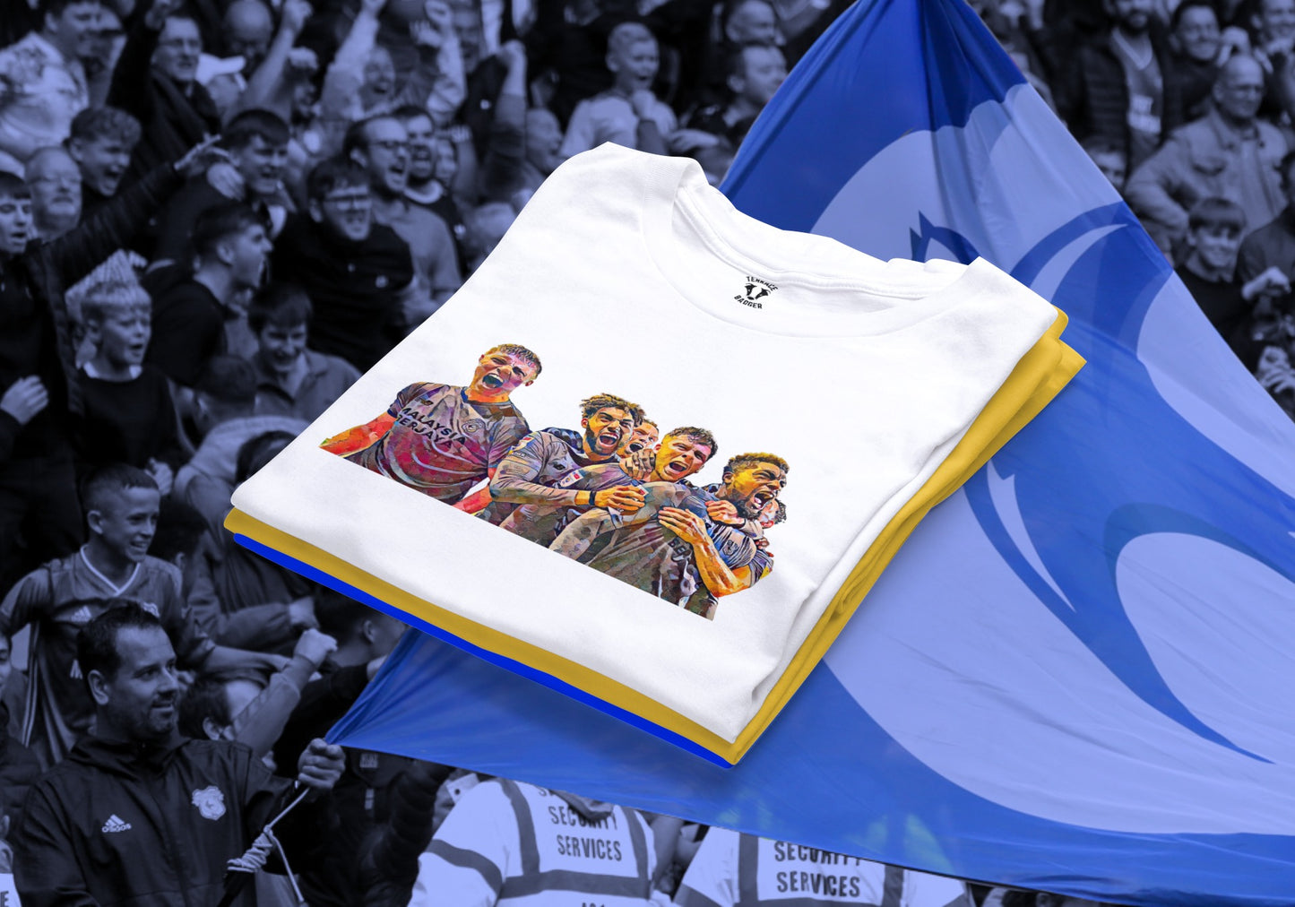 Cardiff City Player Celebration T-Shirt