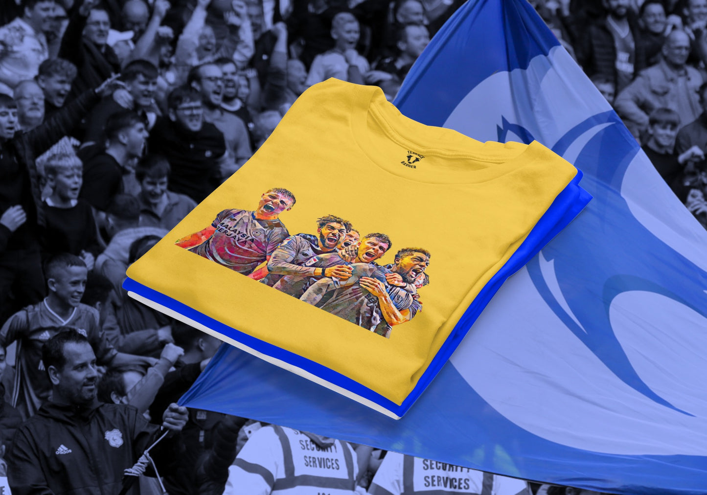 Cardiff City Player Celebration T-Shirt