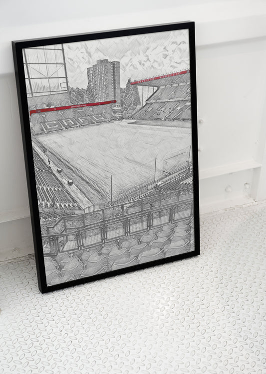 Charlton Athletic The Valley Sketch Print