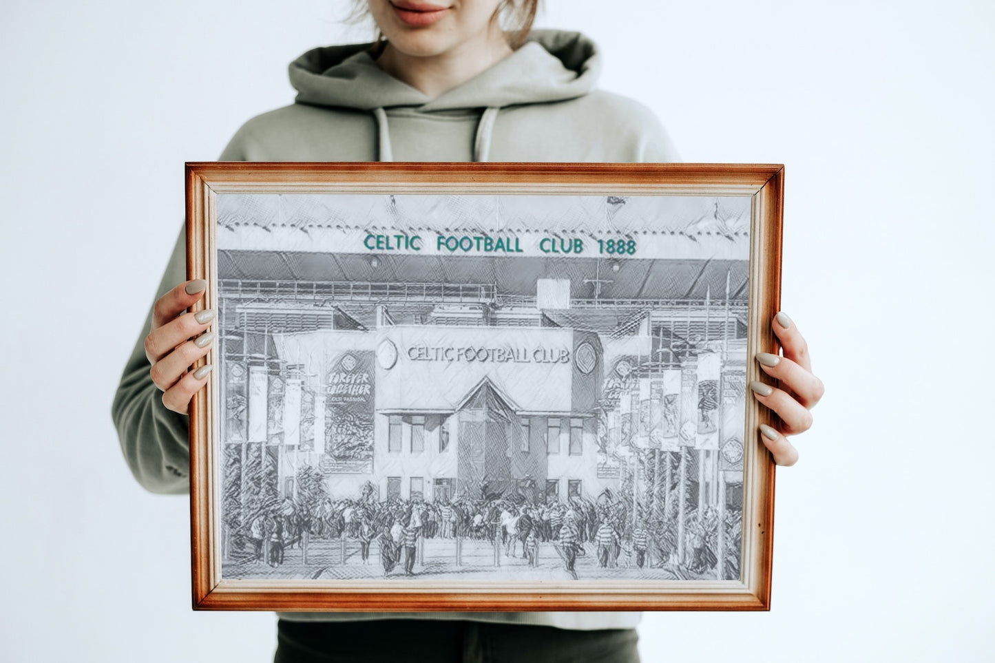 Celtic, Celtic Park Sketch Print