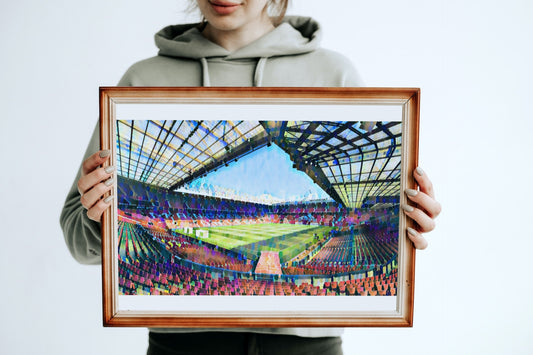 Manchester United Old Trafford Painting Print