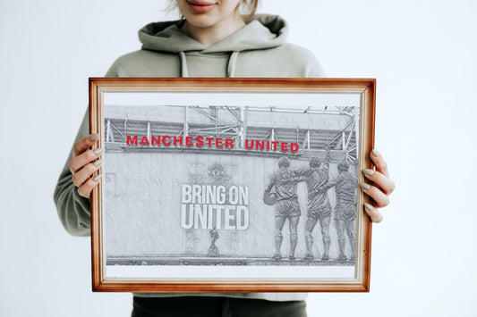 Manchester United Old Trafford Sketch Print