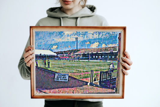 Swansea City The Vetch Field Painting Print