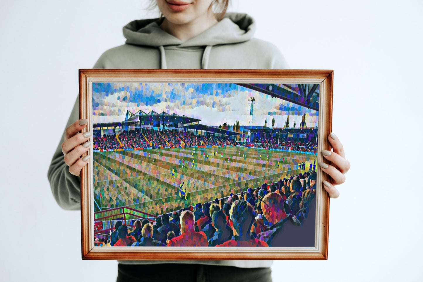 Wrexham Cae Ras, Racecourse Painting Print