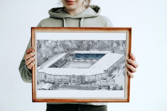 Coventry City Highfield Road Sketch Print