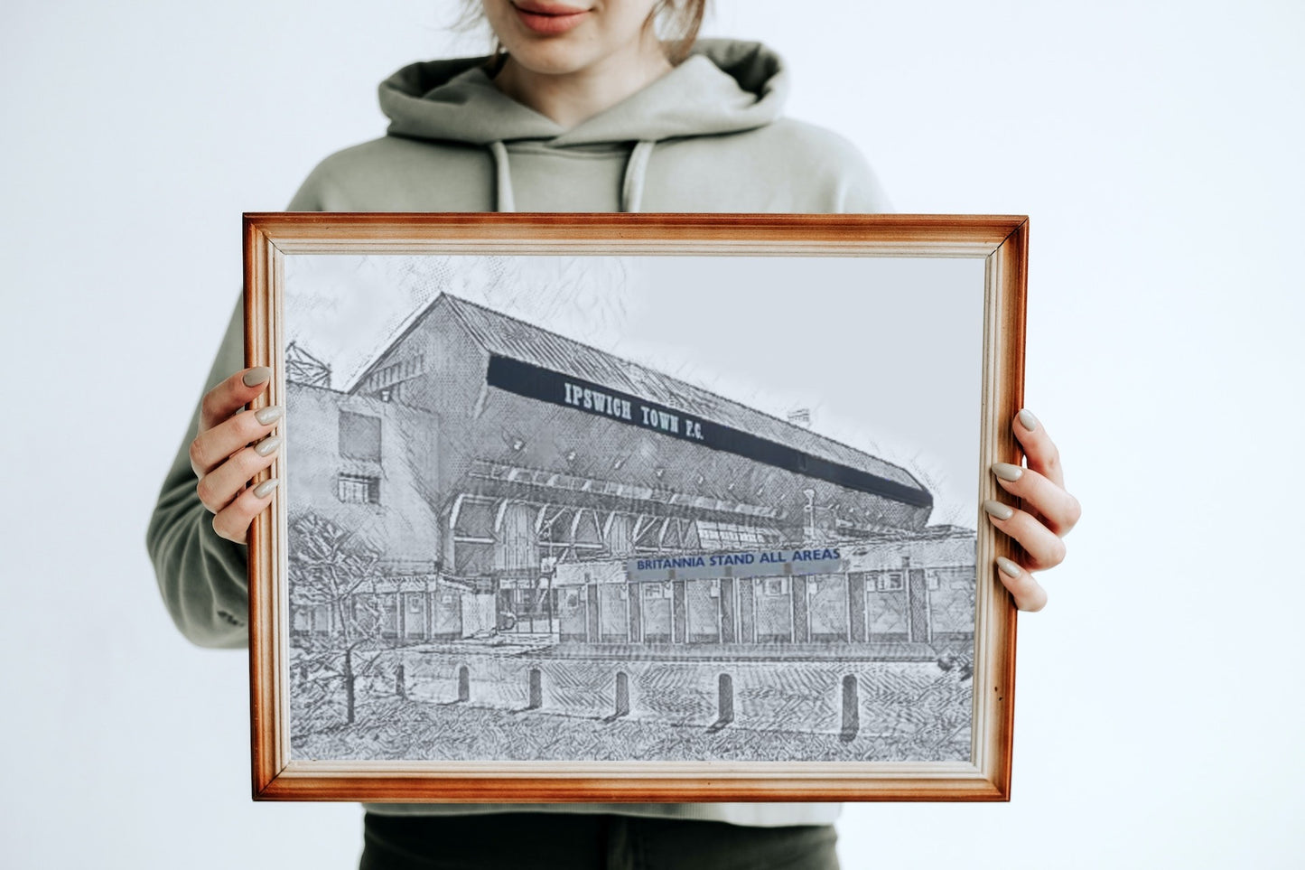 Ipswich Town Portman Road Sketch Print