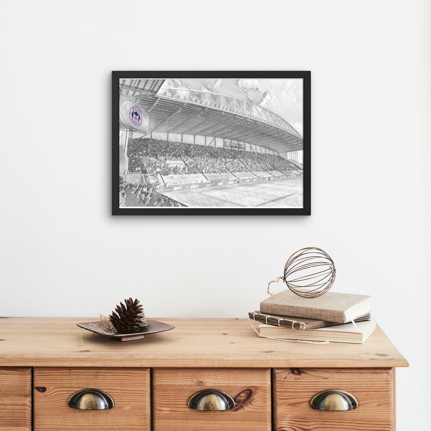 Wigan Athletic DW Stadium Sketch Print