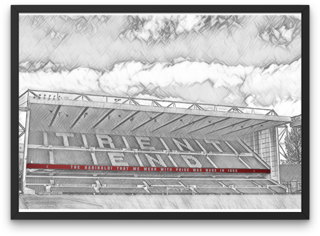 Nottingham Forest City Ground Sketch Print